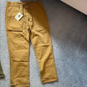 Casual Tan Cargo Jeans for Women
